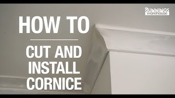 How to cut and install cornice - Bunnings Warehouse