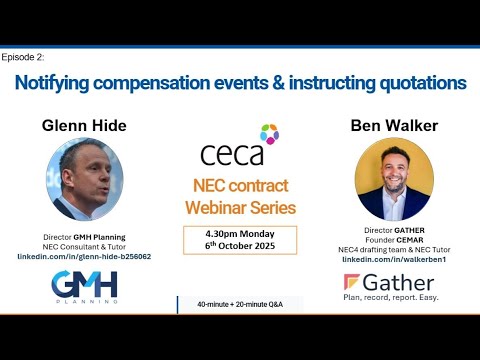 Notifying compensation events - YouTube