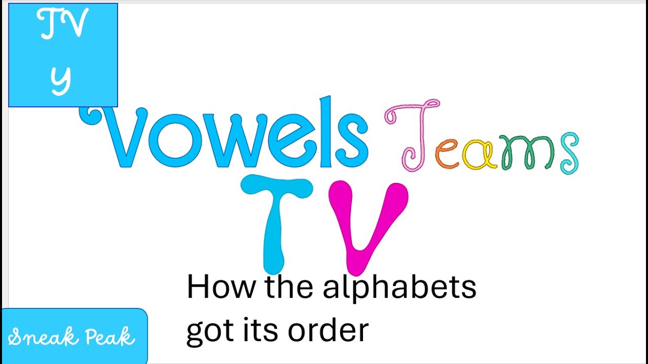 ABC Song How the Alphabet's got it's order! Sneak peek - YouTube