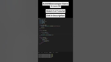 Watch me build Minesweeper in Love2D – Pt 25 🔨