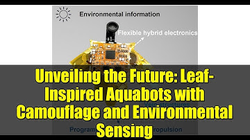 Unveiling the Future: Leaf-Inspired Aquabots with Camouflage and Environmental Sensing