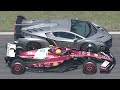 Lewis Hamilton Ferrari F1 2025 vs Lamborghini Veneno at Monza