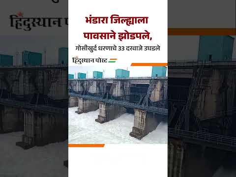 भंडारा जिल्ह्याला पावसाने झोडपले, गोसीखुर्द धरणाचे 33 दरवाजे उघडले