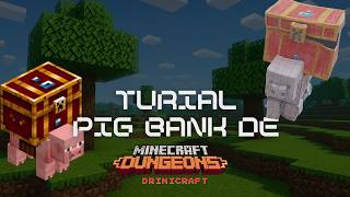 PAPERCRAFT MINECRAFT DUNGEONS PIGGY BANK