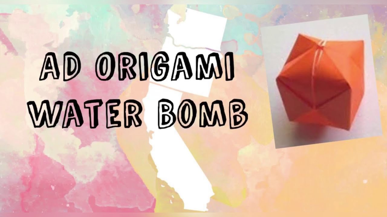 Easy Origami Water Bomb YouTube