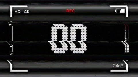 Distorted VHS Countdown Stock Motion Graphics