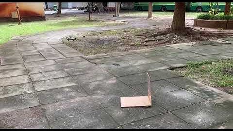 Drone takes off then landing on a fixed platform