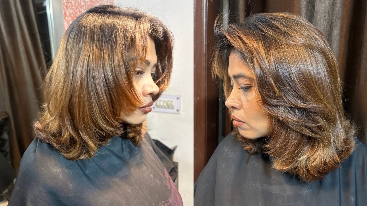 (Series-4) short and medium best haircut कैसे करें feather haircut,आसान तरीका tutorial at home