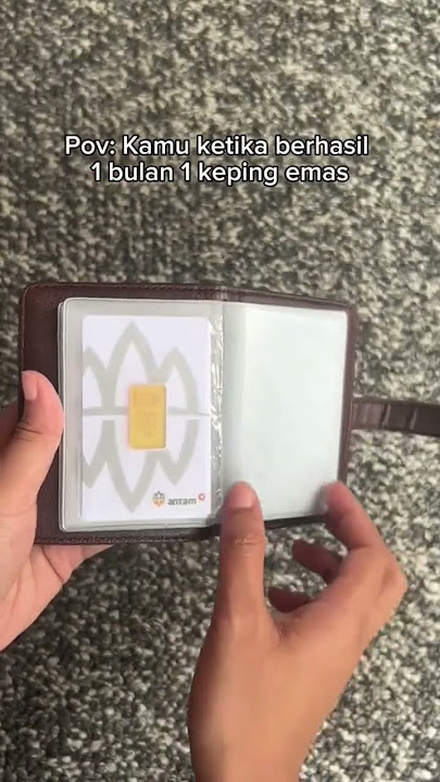 Praktis aman pake dompet / album emas logam mulia. Link 506 #shopeehaul #emas #gold #emasantam