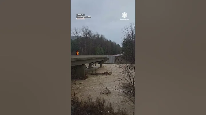 Bridge collapses TWICE as flooding strikes the PNW