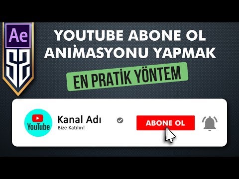 Youtube Abone Ol Animasyonu Nasıl Yapılır - After Effects Dersleri