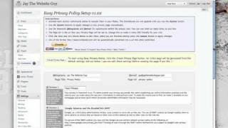 Create A Privacy Policy For Your WordPress blog