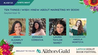 Ten Things I Wish I Knew About Marketing My Book!