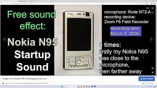 Nokia N95 Startup Sound Free To Use