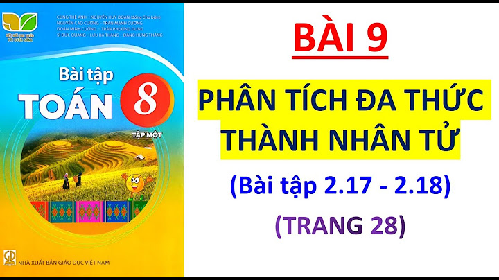 Bài tập toán 8 bài 9 đại số