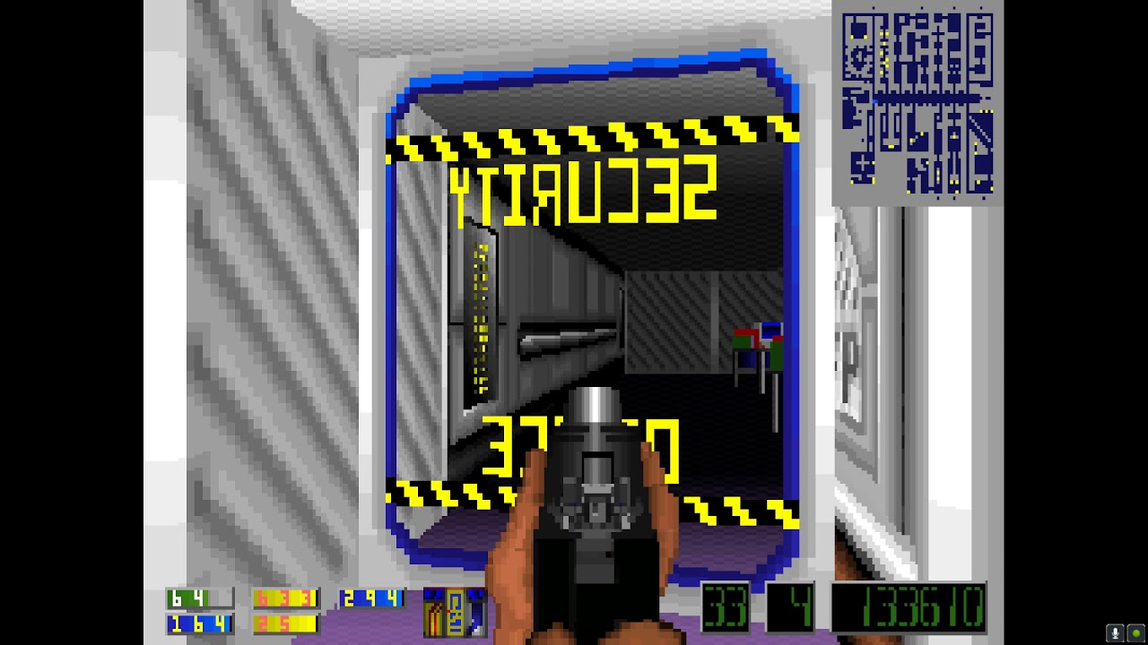 Corridor 7 CD Ver. (DOSBox) - Floor 04 - Major - All Secrets pc remote