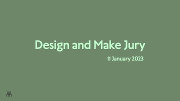 Design & Make MArch jury 2023
