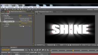 AFTER EFFECTS How To:Make a shine through text effect