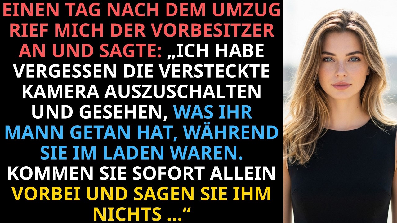 Ein Tag nach unserem Einzug klingelte das Telefon. Es war der Vorbesitzer. Seine Stimme klang gedämpft, fast verschwörerisch. „Ich habe vergessen, die Kamera auszuschalten, und habe gesehen, was...