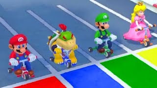 Super Mario Party Minigames - Mario Vs Luigi Vs Peach Vs Bowser Jr. Master Cpu