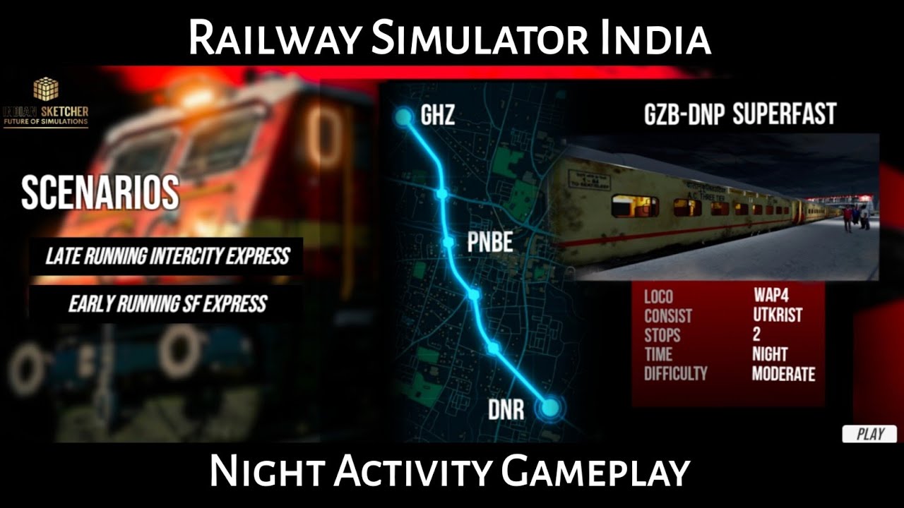 New Beta Testing Update, Night Activity || RSI Gameplay #railwaysimulatorindia 