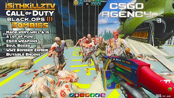 NEW CSGO Agency by Vuflub is sky high Zombie killin w/a helicopter ending! - Bo3 custom zombies