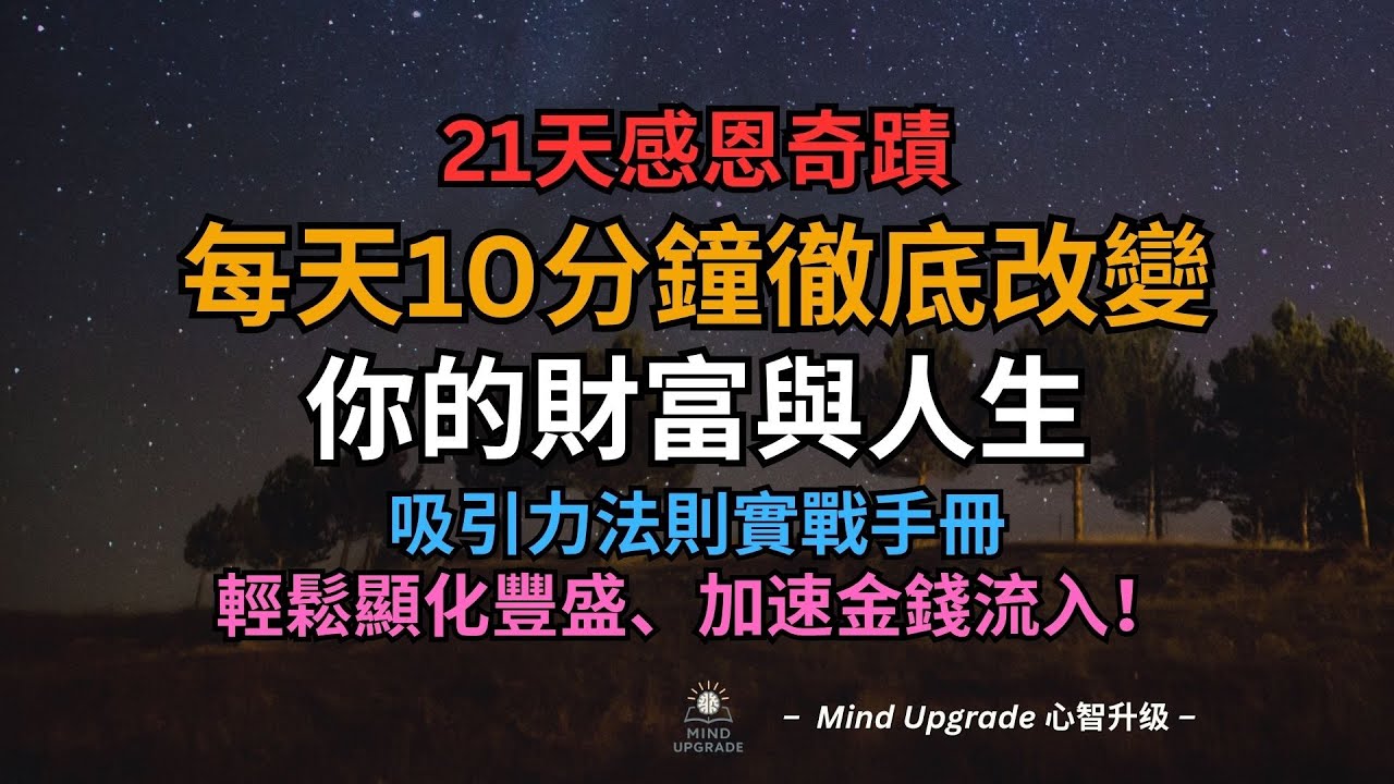 21天感恩奇蹟：每天10分鐘，徹底改變你的財富與人生！ — 吸引力法則實戰手冊：輕鬆顯化豐盛、加速金錢流入！