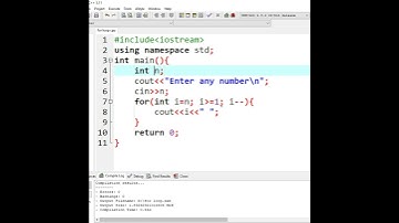 Print natural numbers from 1 to n in reverse order in C++ #shorts #shortsvideo #shortsfeedviral.