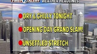 Chilly night, nice opening day forecast