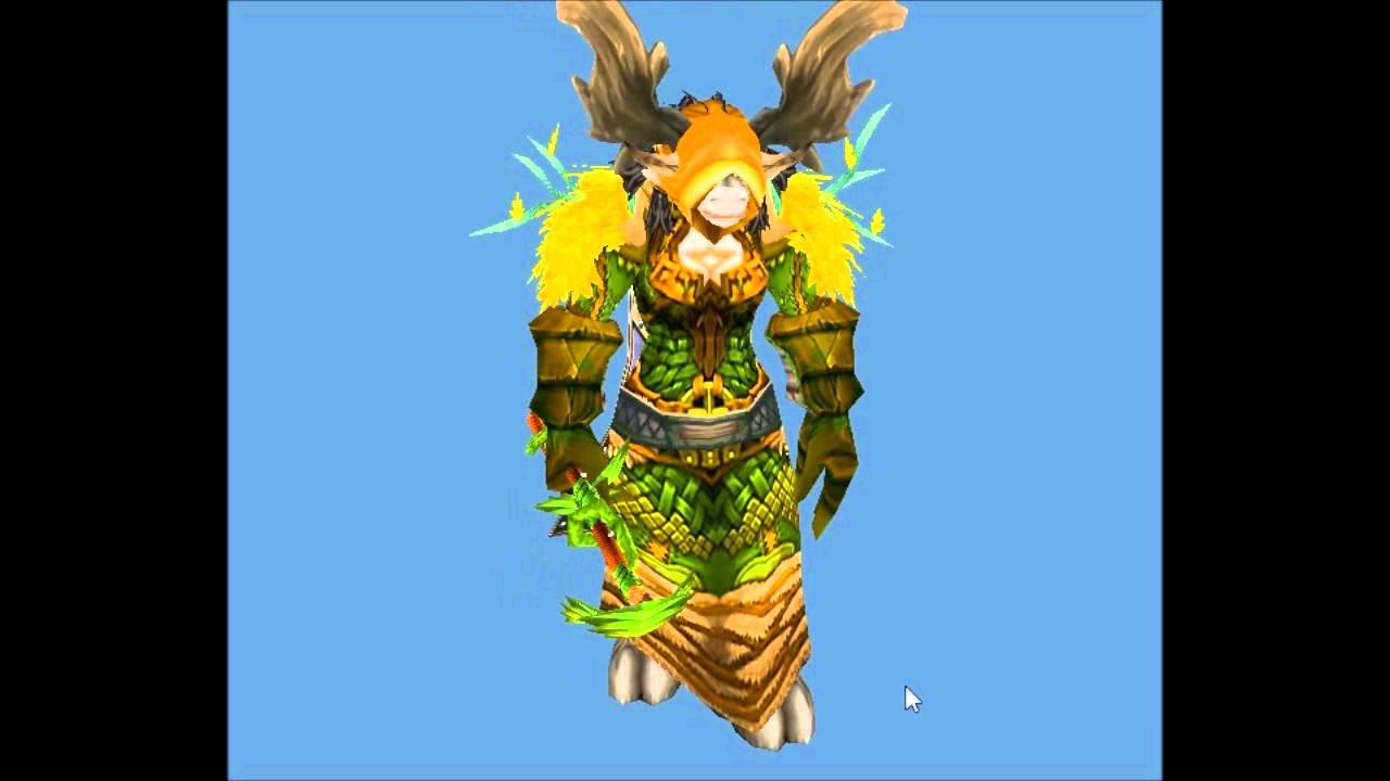 Druid Transmogrification Ideas Night Elf, Troll, Tauren, YouTube