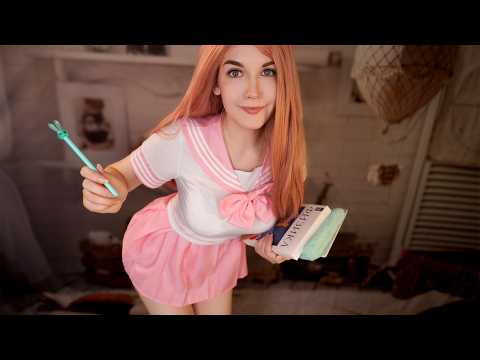 🥰 ASMR Girl in the back of the Class [Questionnaire, Interview, Whisper, Study]