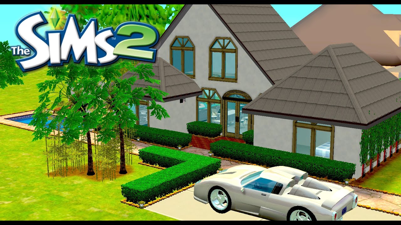 2 bedroom modern living home 💎✨ Sims 2 speed house build (no commentary) 