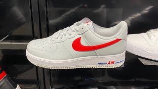 Nike Air Force 1 ‘07 “USA” (Pure Platinum/University Red/White/Game Royal) - Style Code: DX2660-001