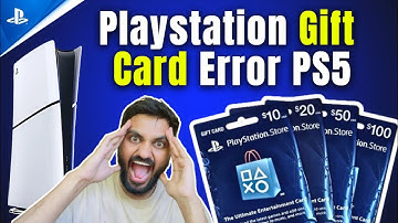 How to Fix Playstation Gift Card Error PS5 ⚡#playstation5 #ps5
