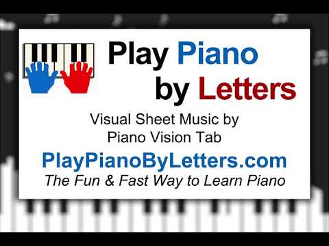 Learn to Play "Daniel" by Elton John | Play Piano by Letters (Easy Piano)