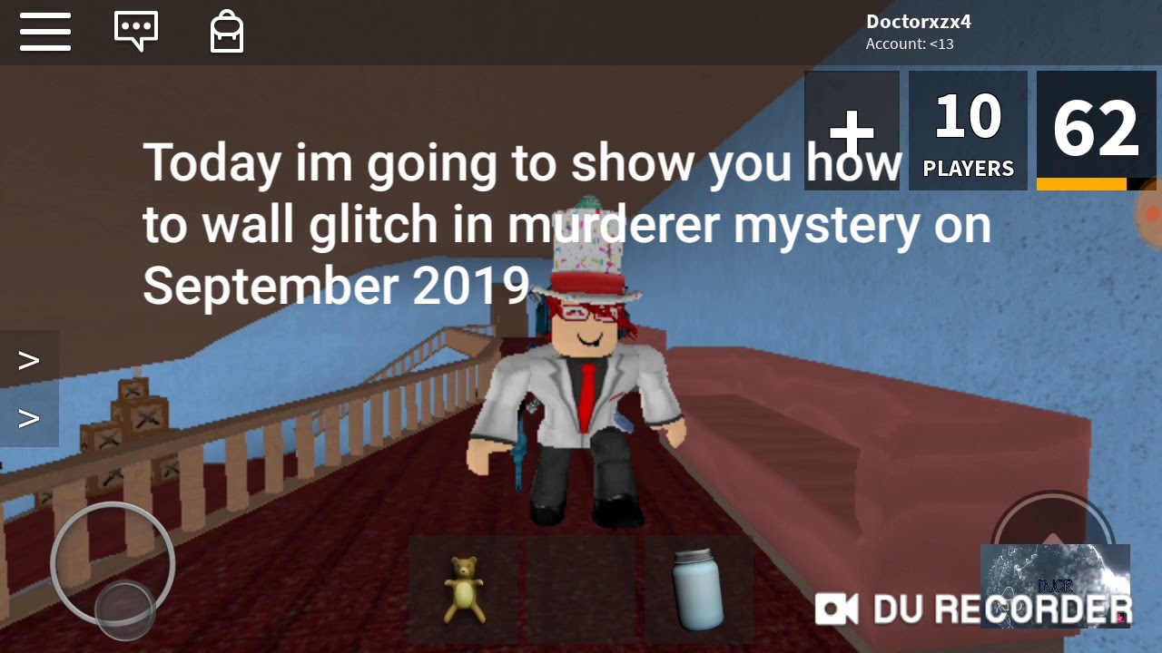 Roblox How To Wall Glitch In Murder Mystery September 2019 Youtube - how to glitch through walls in roblox twisted murderer