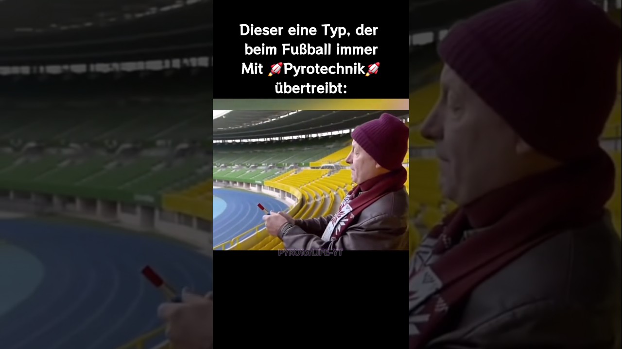 Wer übertreibt es auch immer beim Fußball mit Pyrotechnik?  