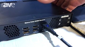 Integrate 2018: Matrox Features Extio N3408 KVM Receiver on KVM Australia Stand