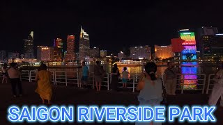 VN [ 4k video ] công viên bờ sông SAIGON