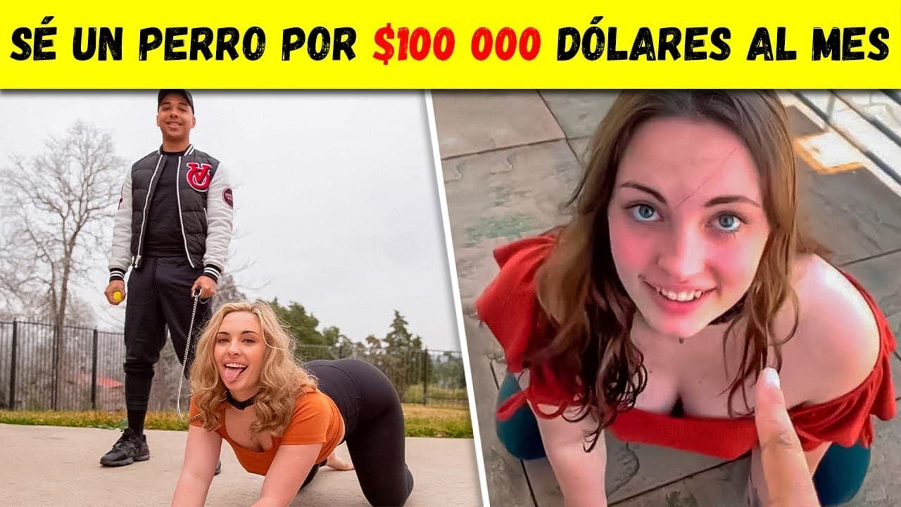 ⁣😦Esta Mujer Trabaja como peřro Por 100 mil dólares Al Mes  Increible 😧