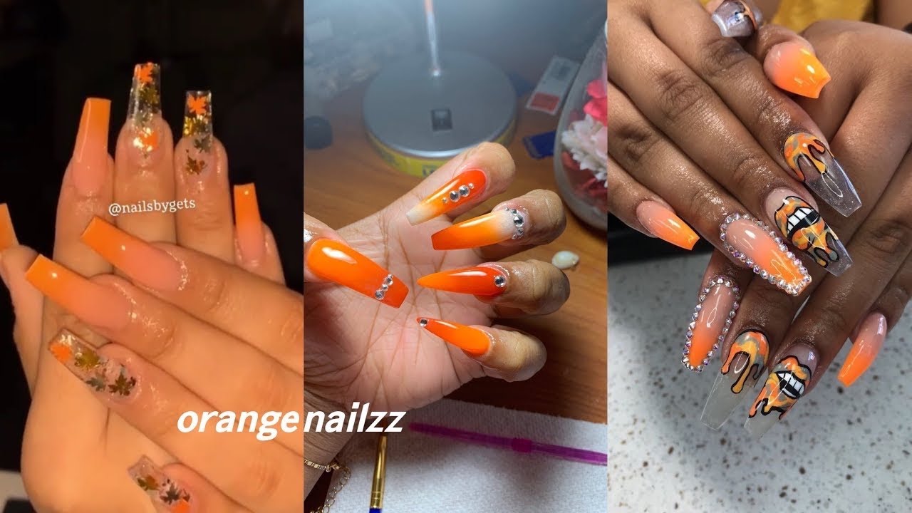 ORANGE BADDIE NAILS INSPO 🥺🧡🦊 - YouTube