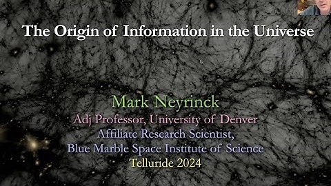 Mark Neyrinck - The Origin of Information in the Universe.  Arts & Sciences Telluride 2024