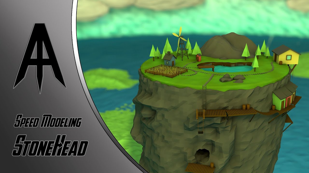 Cinema 4D | Speed Modeling | Stone Head