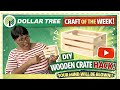 WAIT… This $1.25 Dollar Tree Crate Turned Into WHAT?! 😱 Dollar Tree HACK!!