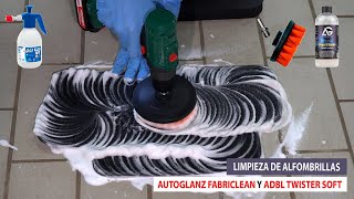 LIMPIAR ALFOMBRILLAS COCHE con AutoGlanz Fabriclean y cepillo taladro ADBL Twister Soft screenshot 3