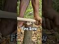 Make a fire by rubbing wooden blades against the stump #primitivefirelighting #bushcraft