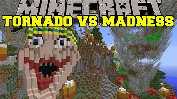 TORNADO MOD VS MADNESS MEDLEY - Minecraft Mods Vs Maps (Storms & TNT)