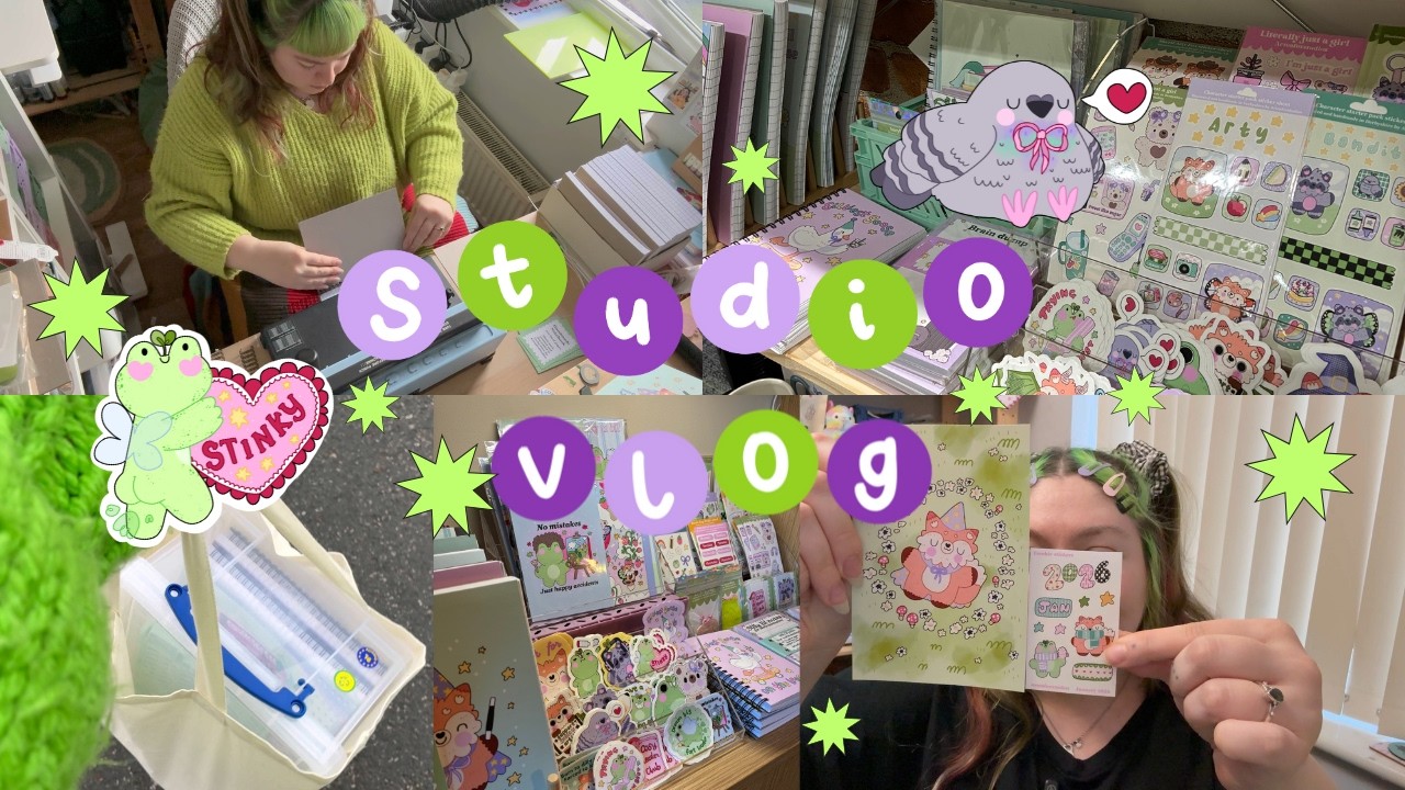 Studio vlog | a week in the studio as a full time artist  ✨ artist diaries 🫶🏻