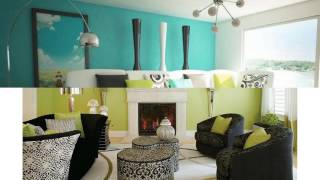 Lime green living room ideas