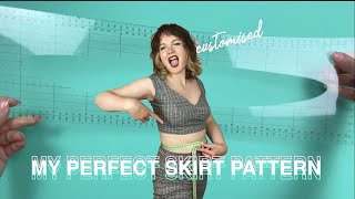 HOW TO DRAFT A CUSTOM SKIRT PATTERN/ PATTERNMAKING TUTORIAL